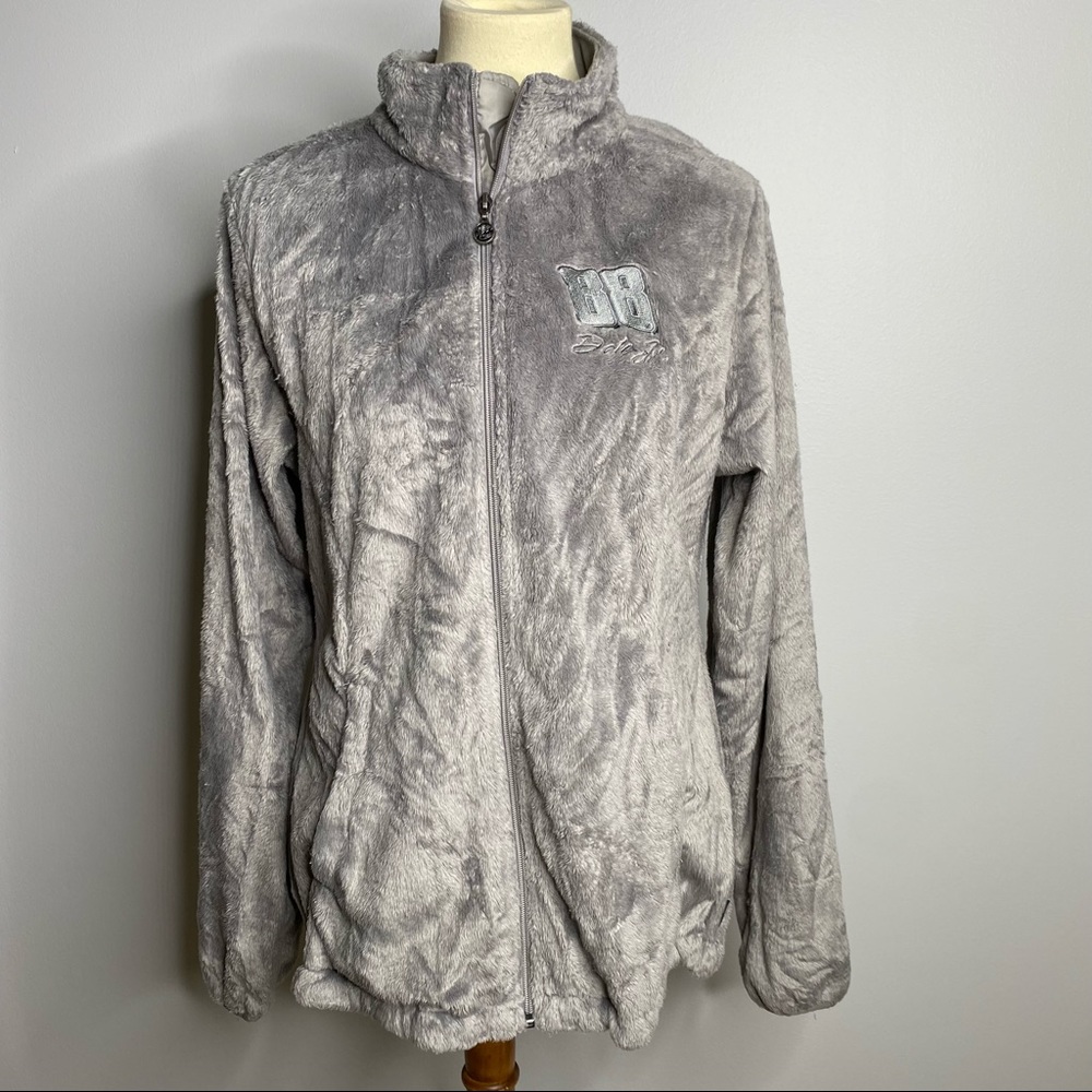 NASCAR “Dale Jr 88” Chase authentics gray zipper up fleece size large